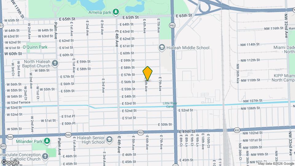 5595 E 6th Ave Map and Location Details