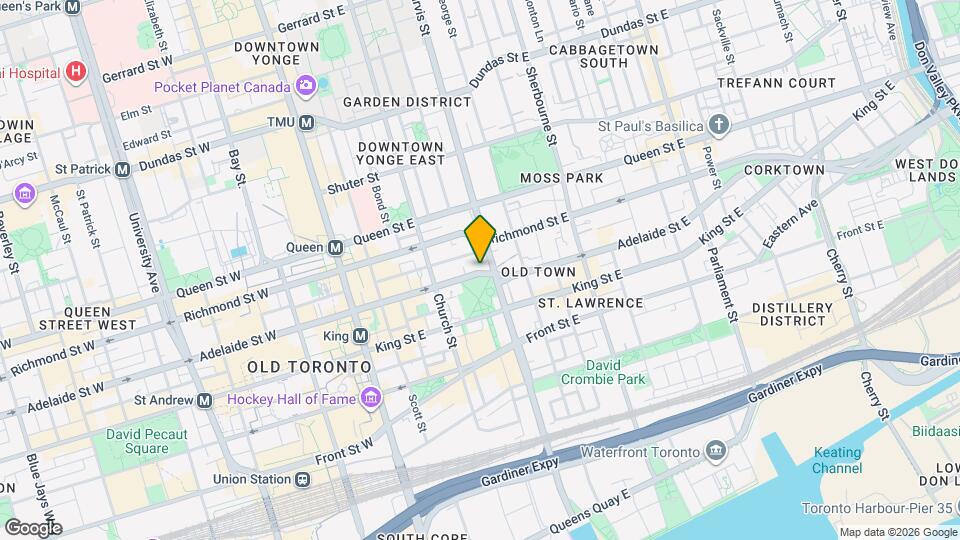 132 Adelaide St E Map and Location Details