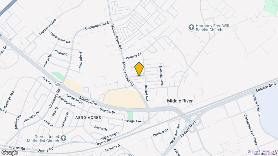 Middle River Townhomes Map and Location Details