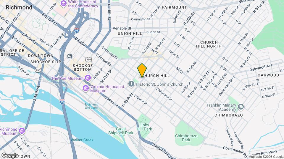 320 N 25th St Map and Location Details