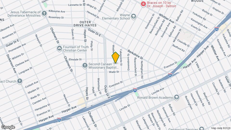 9460 Wayburn St Map and Location Details