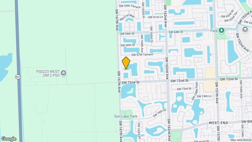 16570 SW 70th St Map and Location Details