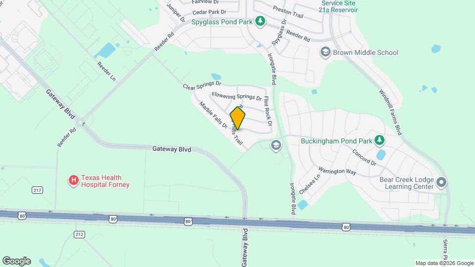 3016 Rocking Hills Trail Map and Location Details