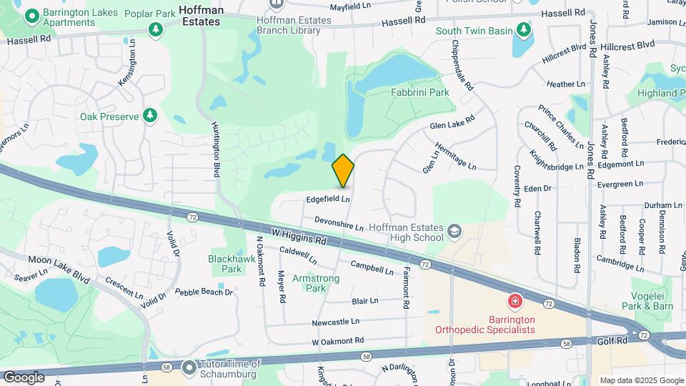 1406 Edgefield Ln Map and Location Details