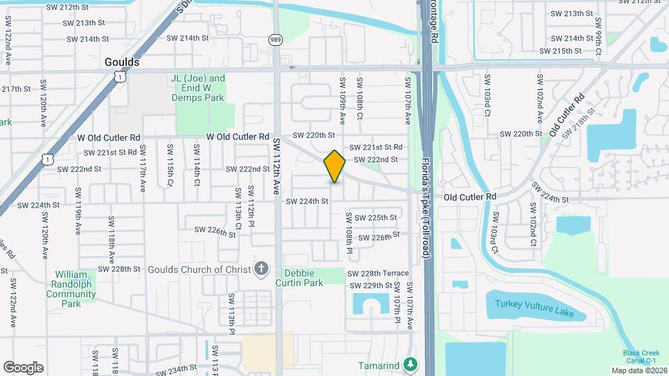 22295 SW 109th Ct Mapa y Detalles de la Ubicación