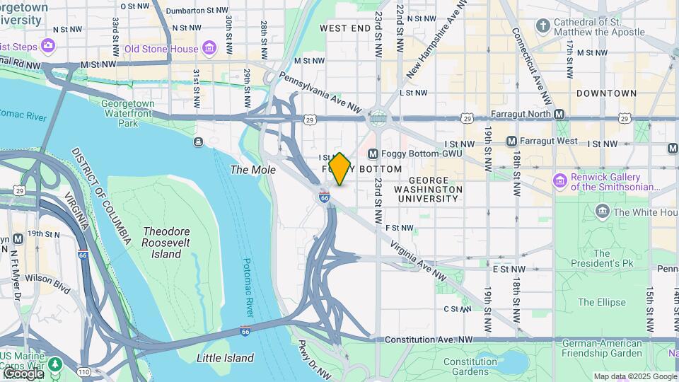 2475 Virginia Ave NW Mapa y Detalles de la Ubicación