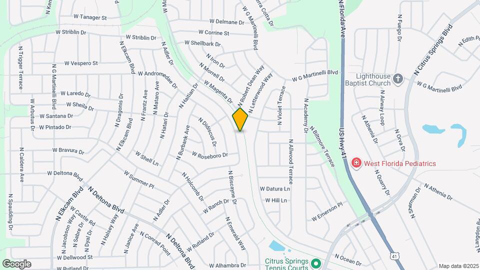 10675 N Adler Dr Map and Location Details