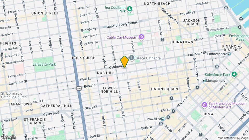 1025 Jones St Mapa y Detalles de la Ubicación