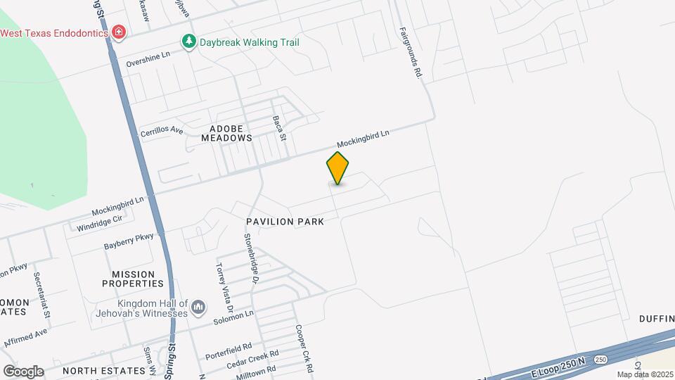 1603 Laguna Meadows Tr Map and Location Details