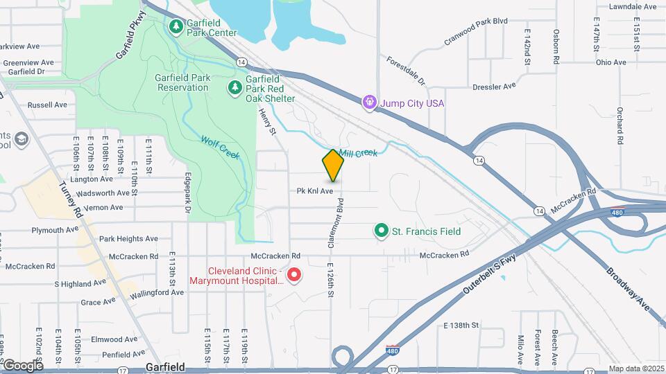 12517 Park Knoll Dr Mapa y Detalles de la Ubicación