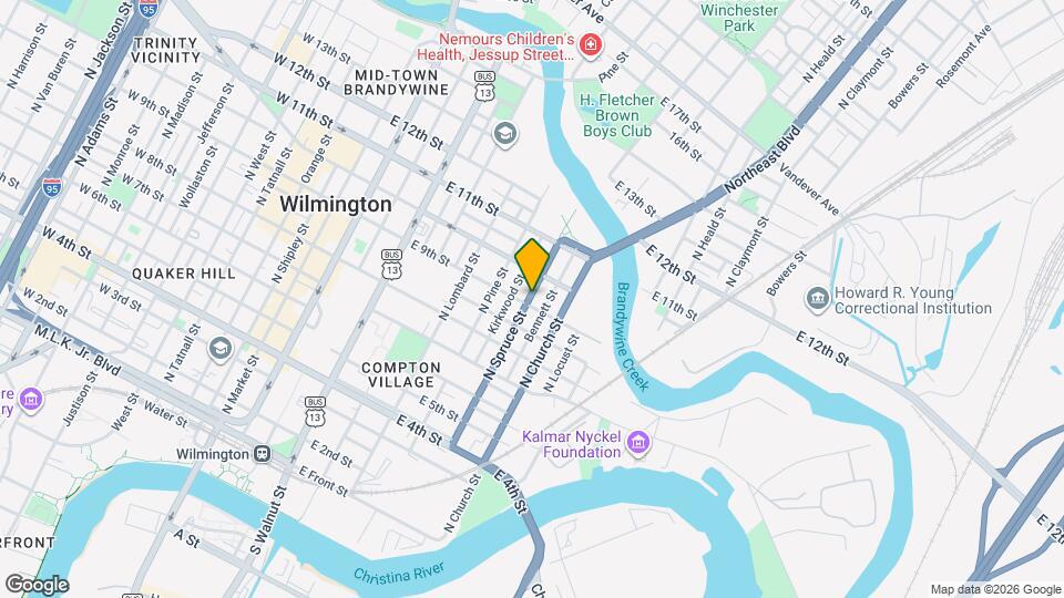 905 N Spruce St Map and Location Details