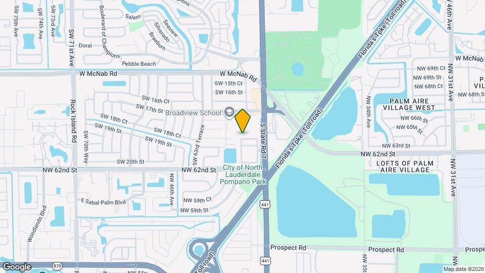 6081 SW 19th St Map and Location Details