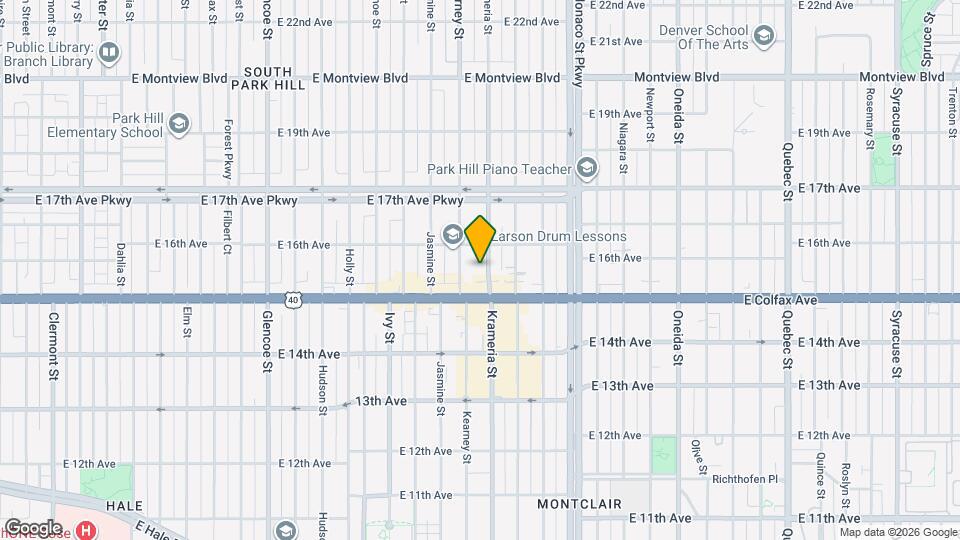1551 Krameria St Map and Location Details