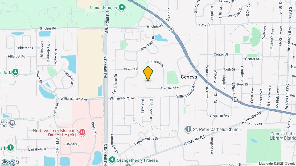 389 Colonial Cir Map and Location Details