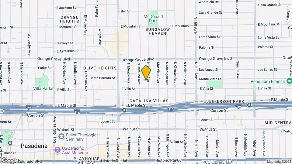 529 N Wilson Ave Map and Location Details