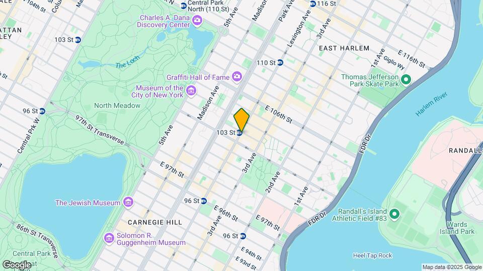1629 Lexington Ave Mapa y Detalles de la Ubicación