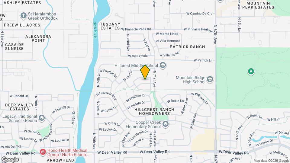 7132 W La Senda Dr Map and Location Details