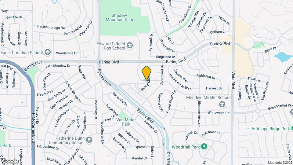 2625 Sunny Slope Dr Map and Location Details