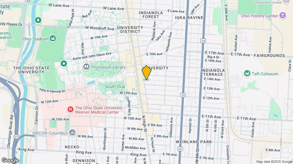 34 E 13th Ave Mapa y Detalles de la Ubicación