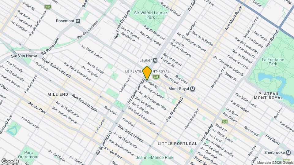 4874-4896 Drolet Rue Map and Location Details