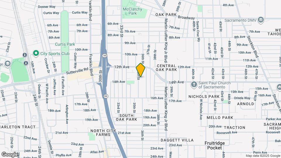 3833 35th St Map and Location Details