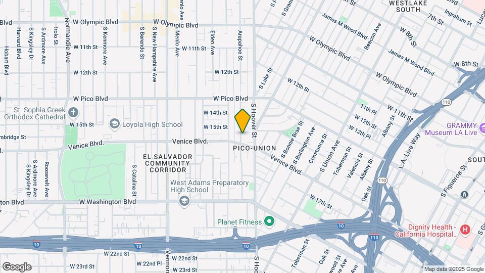 1522 Arapahoe St Mapa y Detalles de la Ubicación