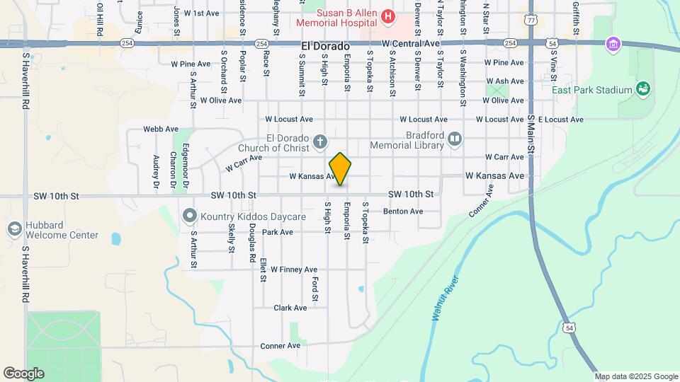 825 S Emporia St Map and Location Details