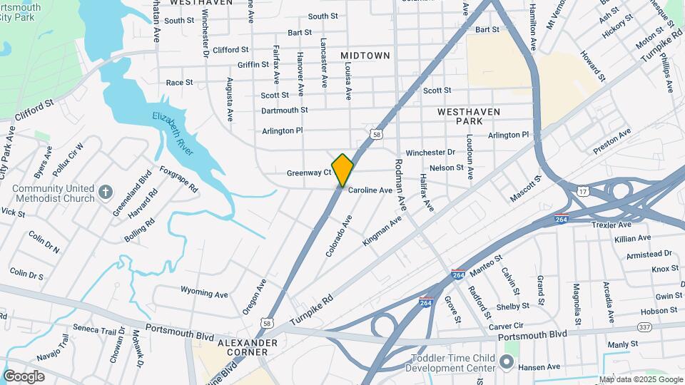 2001 Airline Blvd Mapa y Detalles de la Ubicación