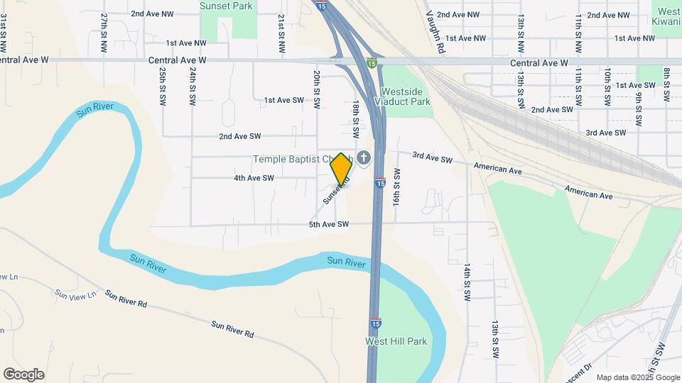 1820 Sunset Rd Map and Location Details