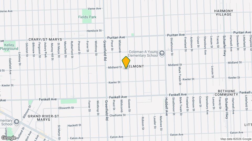 15491 Sussex St Map and Location Details