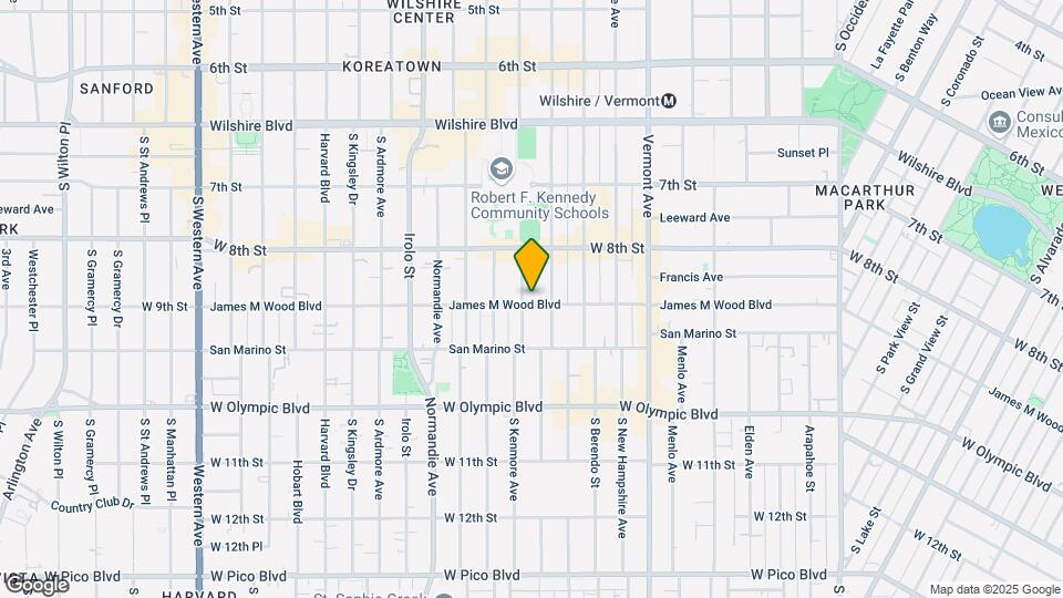 860 S Kenmore Ave Map and Location Details