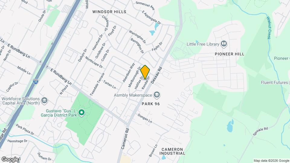 9802 Kendal Dr Map and Location Details