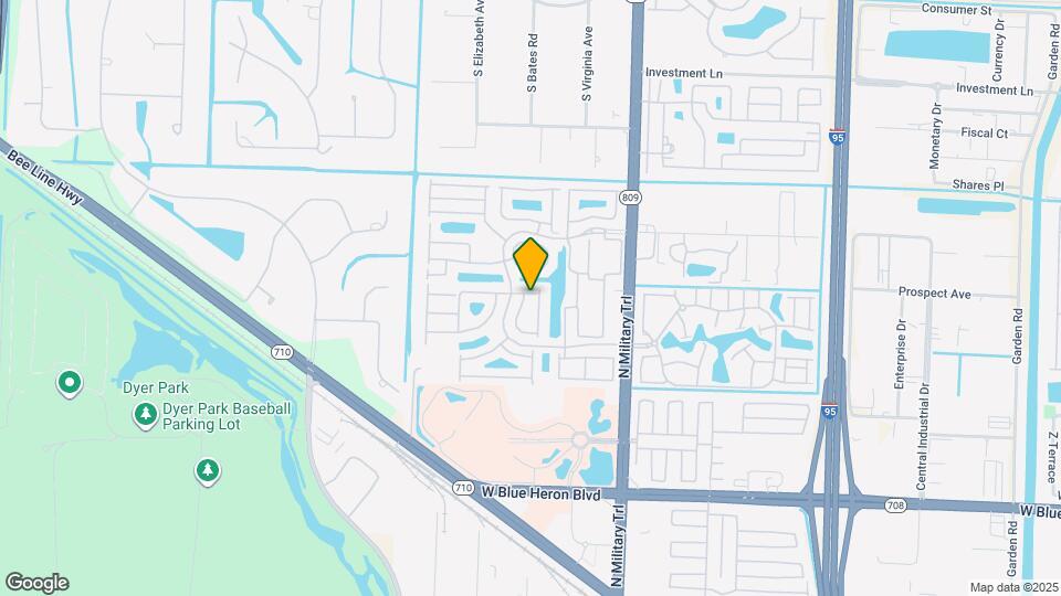 8008 Via Hacienda Map and Location Details