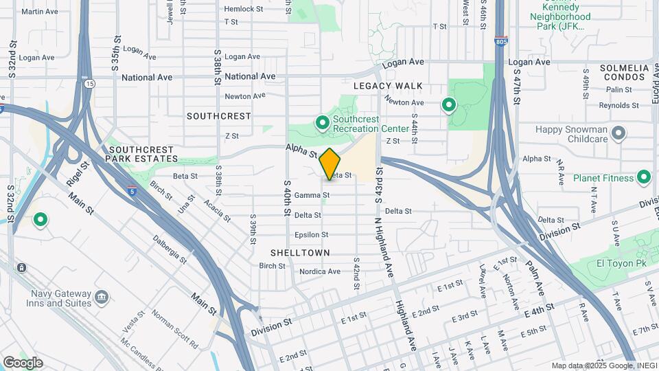 4124 Gamma St Map and Location Details