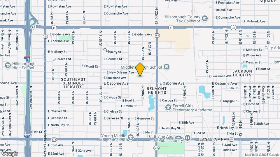 2019 E Louisiana Ave Map and Location Details