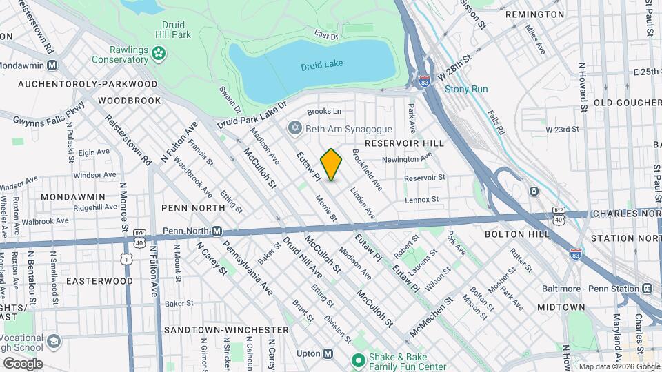 2319 Eutaw Pl Map and Location Details