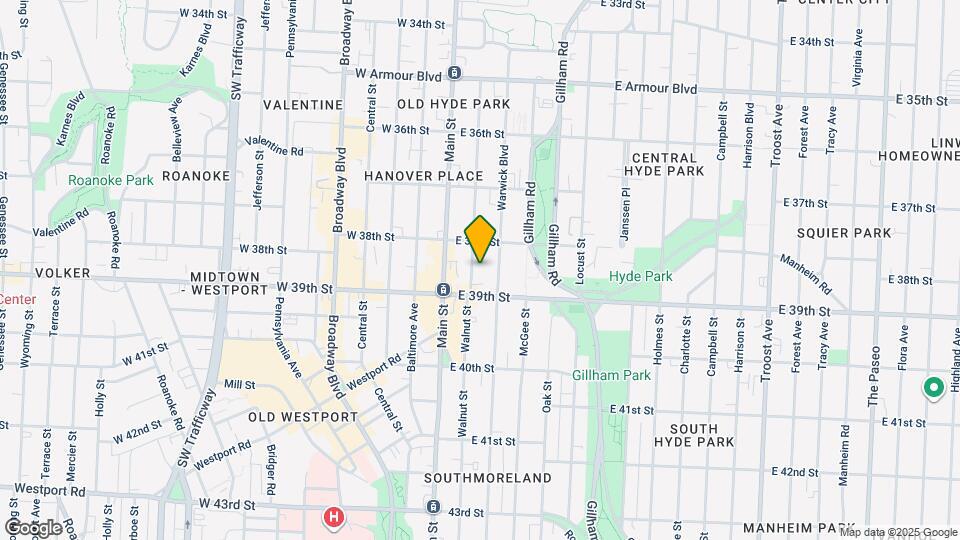 3825 Walnut St Map and Location Details