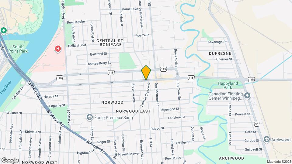 301 Enfield Cres Map and Location Details