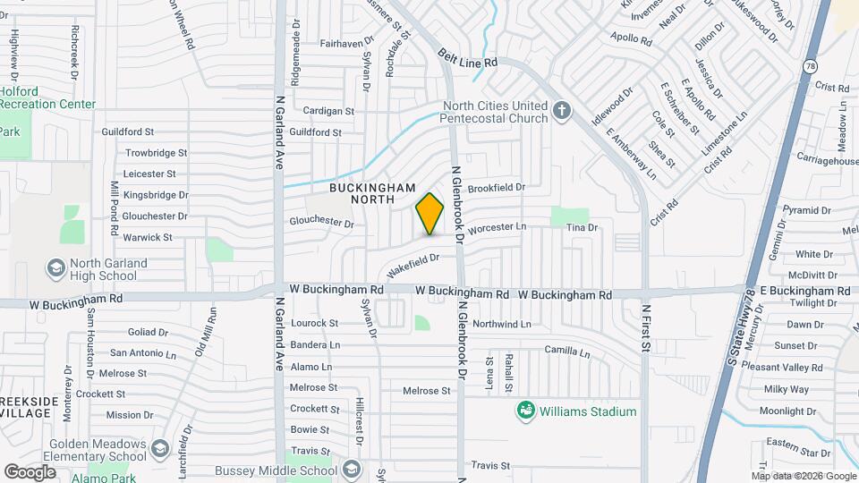 818 Worcester Ln Map and Location Details