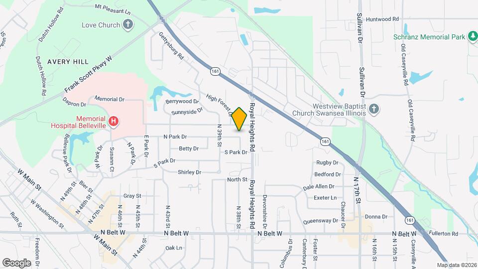 3801 N Park Dr Map and Location Details
