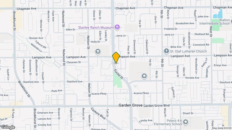 12600 Euclid St, Unit Villa Grande Map and Location Details