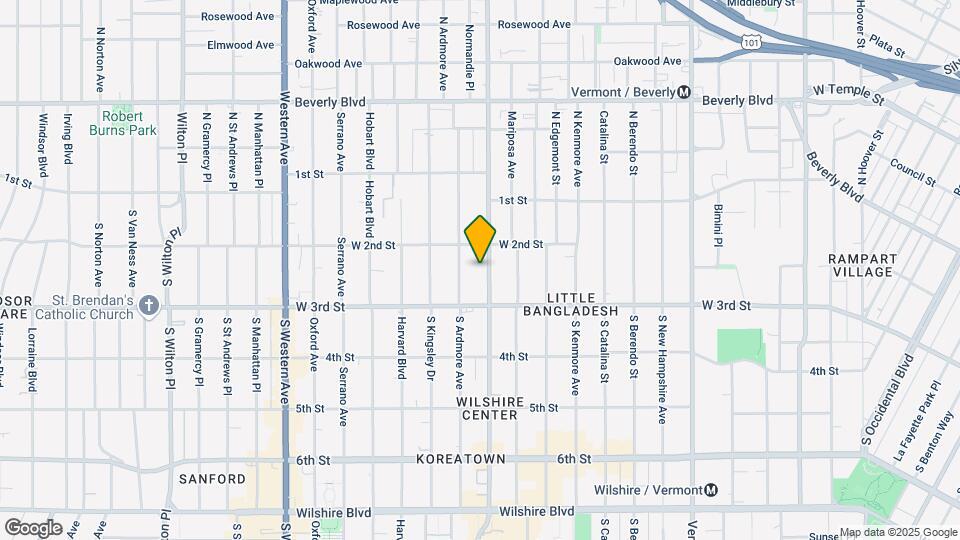 229 S. Normandie Ave. Mapa y Detalles de la Ubicación