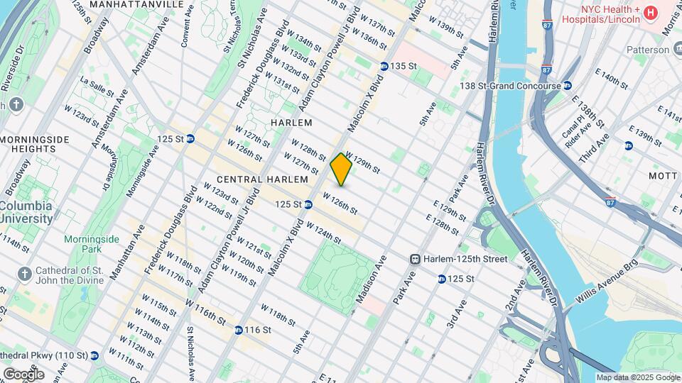 56 W 127th St Map and Location Details