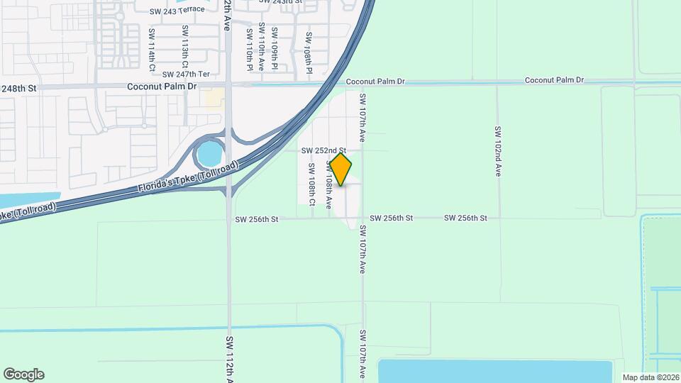 25420 SW 107th Ct Map and Location Details