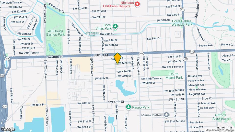 6395 SW 42nd Terrace Map and Location Details