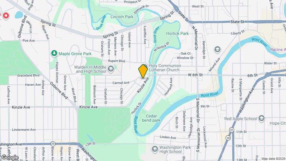 2016 Kinzie Ave Map and Location Details