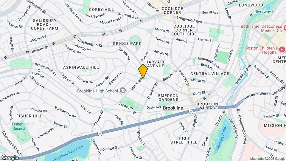 22 Greenough St, Unit 3 Map and Location Details