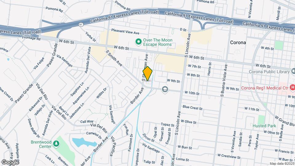 1270 W 9th St Map and Location Details