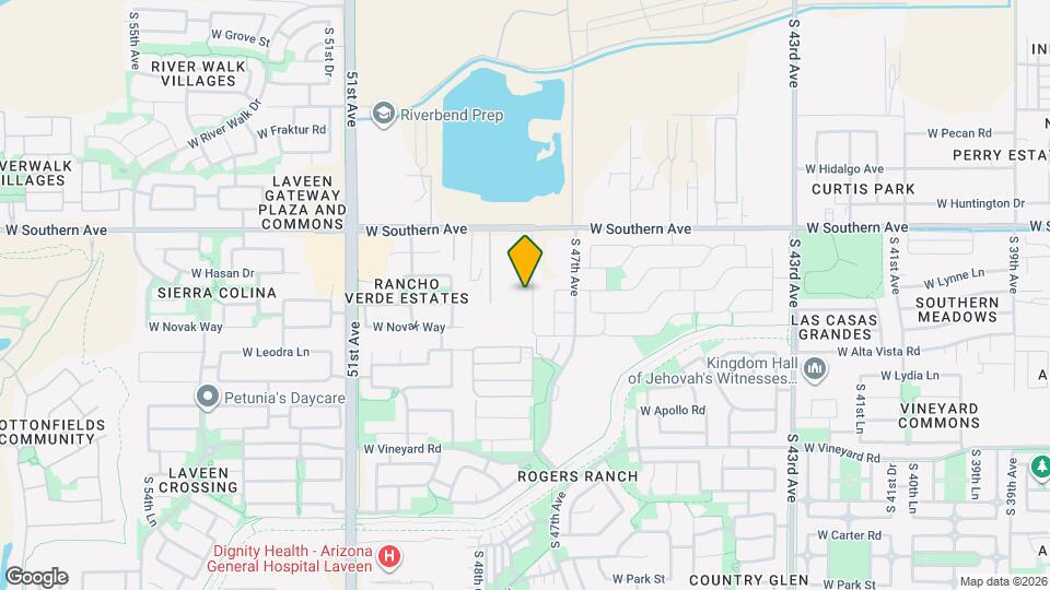 6218 S 47th Ln Map and Location Details