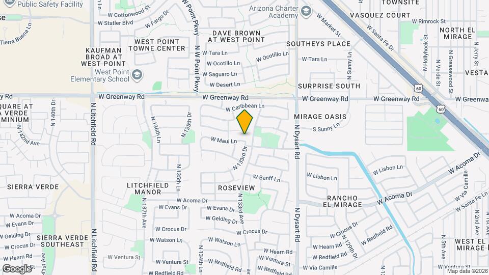 13324 W Maui Ln Mapa y Detalles de la Ubicación